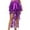 Dark Purple, variant on Women's Belly Dance Hip Scarf Belt Skirt Latin Dance Belt Performance Tassel Wave Skirt