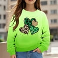 thumbnail image 2 of COM1950s St. Patricks Day, Chandails en Molleton pour Fillettes, T-Shirt à Manches Longues pour Enfants St. Patrick's Day Imprimé Col Rond Chandail en Molleton Top Adapté pour Garçons et Filles Chandails en Molleton à Capuche, 2 of 9