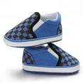 thumbnail image 3 of Baby Boys Girls Soft Anti-Slip Sole Plaid Sneakers, 3 of 6