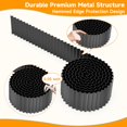 thumbnail image 2 of Bordes de jardín MTART de metal corrugado negro, 15 cm x 6 m, 2 of 7