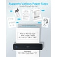 thumbnail image 4 of PRT Inkless Portable Printer, Wireless Thermal Printer for Travel Support 8.5"x11" US Letter & A4 B5, MT610 Small Bluetooth Mobile Printers with iOS, 4 of 7