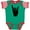 Green, Red and White, variant on Inktastic Rocker Horns Boys or Girls Baby Bodysuit