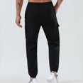 thumbnail image 6 of YYDGH Men's Cargo Sweatpants Lightweight Jogger Pants Athletic Running Trousers Elastic Waist Loose Fit Pant with Pockets, 6 of 9