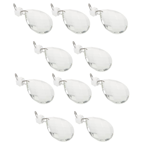 Greenadscape 10Ud Pendiente De Cristal Para Lámparas Colgantes Transparente