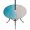 Blue, variant on Round Outdoor Tablecloth with Umbrella Hole and Zipper, Teal Beige Ombre Coastal Tablecloth with Elastic Waterproof, Summer Beach Seaside Vacation Patio Table Covers for 36" - 44" Picnic Pool Tables
