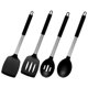thumbnail image 3 of 1 juego de utensilios de cocina de acero inoxidable, cuchara de silicona, espátula ranurada, 3 of 6