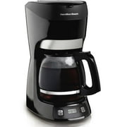 Hamilton Beach 12 Cup Programmable Coffee Maker, Black, Model 49467