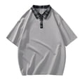 thumbnail image 4 of RMGVDSD Mens Golf Polo Shirts Casual Loose Fit Collared Short Sleeve T Shirt For Spring Summer Polo Shirts For Men Classic Fit Shirt Regular Fit T-Shirts, 4 of 5