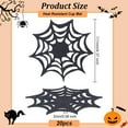 thumbnail image 2 of 20Pcs Felt Spider Web Decoration Spider Web Drink Coasters Black Spider Web Coaster Cup Tea Coffee Coasters for Home Kitchen Party Table Decoration 4.4x0.1 Inch, 2 of 9