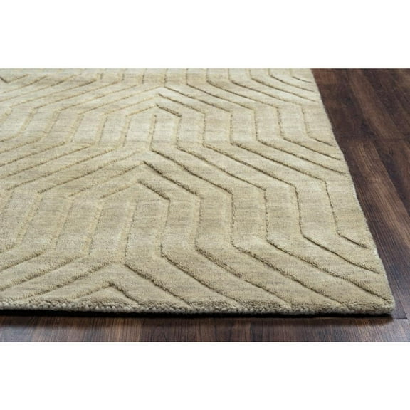 Rizzy Rugs Technique Area Rug TC8580 Tan Geometric Angled 9' x 12' Rectangle