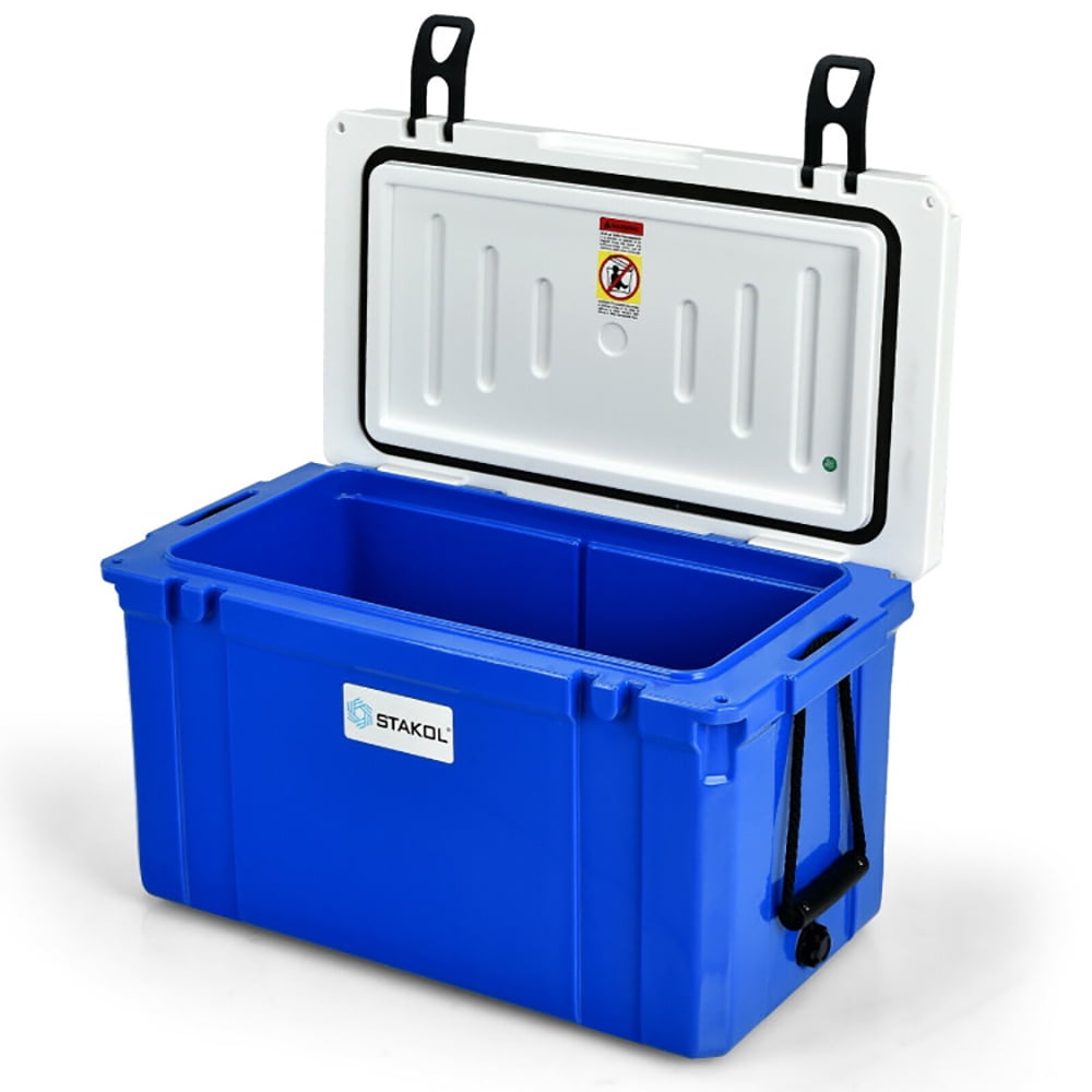Aimee Lii 58 Quart Leak-Proof Portable Cooler Ice Box for Camping, Outdoor Picnic Camping Equipment, Blue