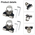 thumbnail image 2 of For Car Led Light Bar Brackets 2Pcs For Suv Hood Spotlight Installation Silver Mingyiq, 2 of 9
