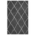 thumbnail image 3 of Modway Toryn 5' x 8' Diamond Lattice Shag Area Rug in Gray and Ivory, 3 of 8