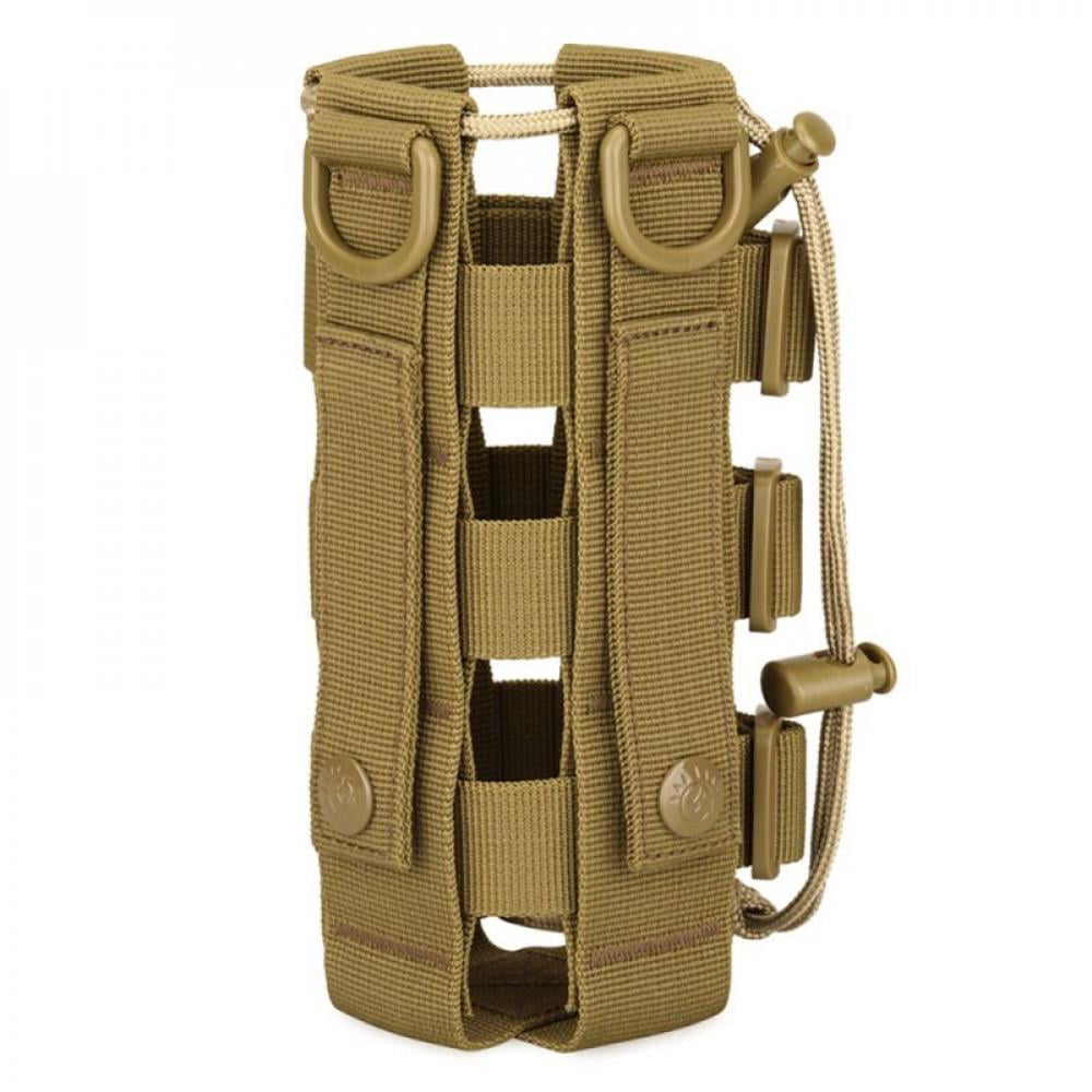 Outdoor Tactical Water Bottle Military Pouch Holder Carrier Molle Kettle Bags