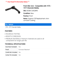 thumbnail image 2 of Front Idler Arm - Compatible with 1975 - 1977 Chevy Malibu 1976, 2 of 2