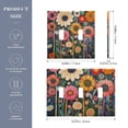 thumbnail image 2 of Yayeee Toggle Light Switch Wall Plate 2-Gang 4.56"x4.48" Decorative Outlet Cover, Large Colorful Flowers, 2 of 7