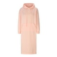 thumbnail image 5 of Utoimkio Women's Long Sleeve Hooded Sweatshirt Dress Casual Loose Drawstring Midi Dresses for Women with Pockets, 5 of 6