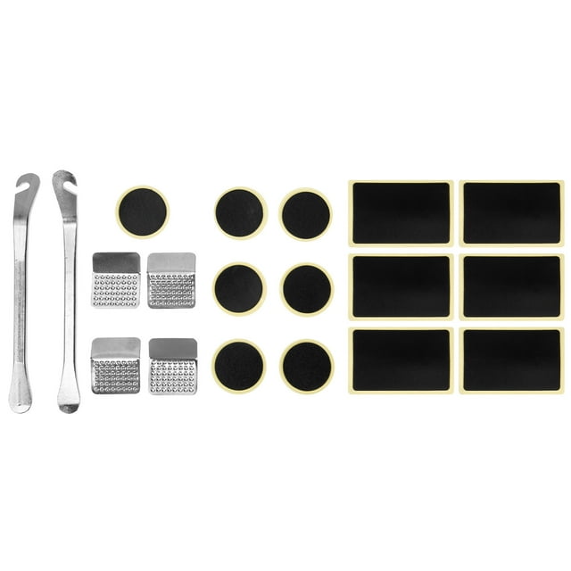 1 Set Bike Tire Repair Tool Bicycles Tire Repair Patches Metal Rasp for Mountain Bike