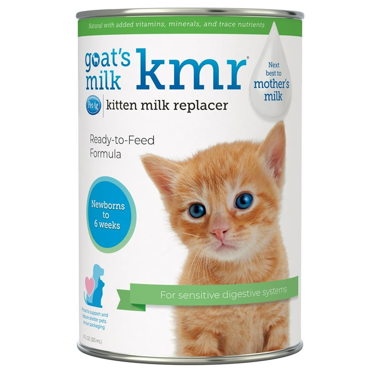 24 pack) Pet-Ag Goat's Milk KMR Kitten Milk Replacer Liquid - 11