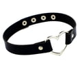 thumbnail image 4 of Collar con banda para el cuello en forma de corazón de melocotón de cuero PU con forma de corazón de Harajuku punk de moda con cuatro botones y borde transfronterizo, 4 of 5