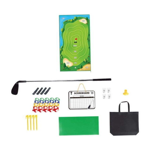 Mat de práctica de golf de chipp Mat de golf con bolsas de almacenamiento de juego de golf de golf para niños para padres para equipos de juego