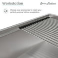 thumbnail image 4 of 12 x 17 Stainless Steel Roll Up Sink Grid, 4 of 5