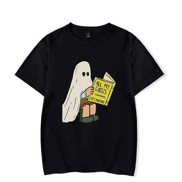 Lizzy McAlpine Merch T-Shirt Tous Mes Fantômes T Shirts Manches Courtes Mode Urbaine Hommes Femmes Col Rond Haut Tee