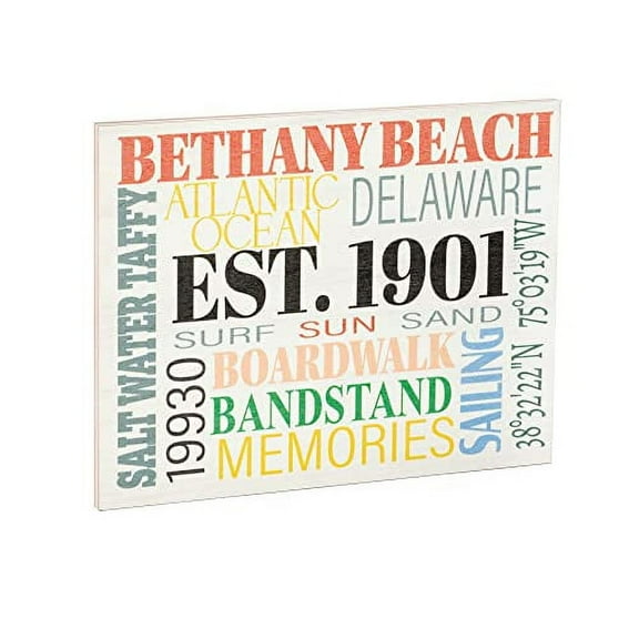 JennyGems Bethany Beach Delaware Gifts, Bethany Beach Delaware Souvenirs, Bethany Beach Delaware Sign, Delaware Decor