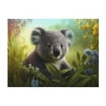 thumbnail image 4 of KLL Daisy Koala Print Fleece Throw Blanket, Horizontal Fleece Bedding Cute Soft Blankets Comfy Fleece Flannel Plush Home Decor for Couch & Bed -60"x50", 4 of 9
