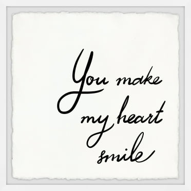 Marmont Hill My Heart Smile Framed Painting Print