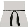 thumbnail image 3 of Zhengup Women Girls Braided Waist Tie Belt/Rope with Tassel Wrap Cloth Belts for Dress Pants, 3 of 6