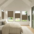 thumbnail image 4 of Keego Cordless Top Down Bottom Up Shades Free Moving Cellular Window Blinds Customizable for Home Bedroom Kitchen Decor Brown 100% Blackout 46"w x 48"h, 4 of 9