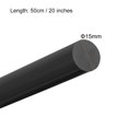 thumbnail image 2 of 3pcs Plastic Round Rod 5/8" Dia 20" Length Black (POM) Polyoxymethylene Rods Engineering Plastic Round Bars(15mm), 2 of 5