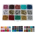 thumbnail image 2 of Bracelet Making Beads DIY 2025PCS Small Beads Pony Beads with Elastic String, 2 of 10