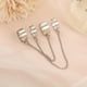 thumbnail image 2 of Juego de anillos de ajustables con cadena Geometría Moda Simple Elegante para fiesta Enlace de 2 anillos Yuyangstore anillos de dedo, 2 of 7