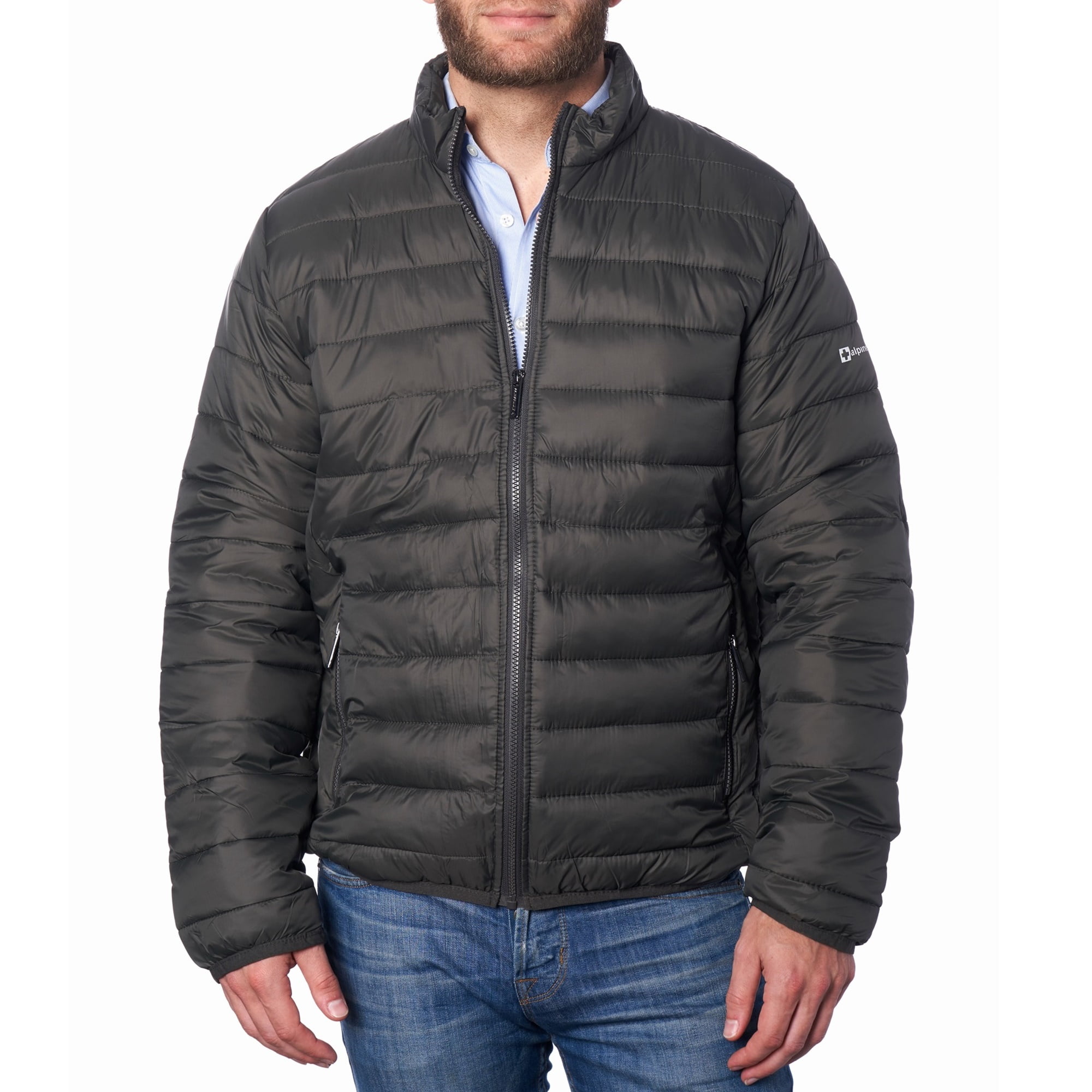 AlpineSwiss Niko Packable Light Mens Down Alternative Puffer