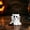 A, variant on 1 Pcs Halloween Ghost Figurine Cute Spooky Unique Cat Design Cartoon Mini Figurines Desk Ornament Decorations Indoor for Halloween Decor Home Table Bedroom Office Desktop Display Ornaments