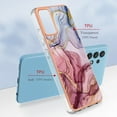 thumbnail image 2 of Slim Case for Samsung Galaxy A73 5G Compatible with MagSafe Wireless Charging Case, Marble Pattern Slim Lightweight Soft Silicone Shockproof Non-Yellowing Protective Cover,Rose, 2 of 7