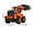 Orange, variant on forklift Model, Alloy Engineering Vehicle Simulation Load Bulldozer Dump Truck for Children Boy Toy Car