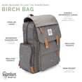 thumbnail image 2 of Mochila para pañales Parker Baby Large con bolsillos aislantes, color gris, 2 of 9