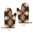thumbnail image 3 of A Pair Of Heat Insulation And Anti-Perm Gloves 7×11in Thick Anti-Perm Palm With Silicone Piece Lanyard Design Is Easy To Hang Sandybrown Buffalo Plaid Check Tartan Scotland_2, 3 of 8