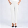 thumbnail image 2 of Besolor Plus Size Dress Pants Women Elastic High Waisted Straight Leg Pant Business Casual Work Trousers with Pockets, 2 of 6