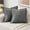 Dark Grey, variant on Hot Pink Throw Pillow Covers 18x18 Inch Set of 2,Soft Solid Corduroy Striped/Wide Bordered,Square Decorative Cushion Case,Fall Decorations for Home Couch,Bed