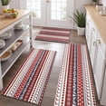 thumbnail image 2 of Red Christmas Deer and Snowflake Pattern Kitchen Rugs Sets Of 3,Kitchen Runner Rugs Non Skid Washable,Decorative Kitchen Floor Mats for Kitchen,Sink,Laundry,17"x30"+ 17"x47" + 17"x59", 2 of 6