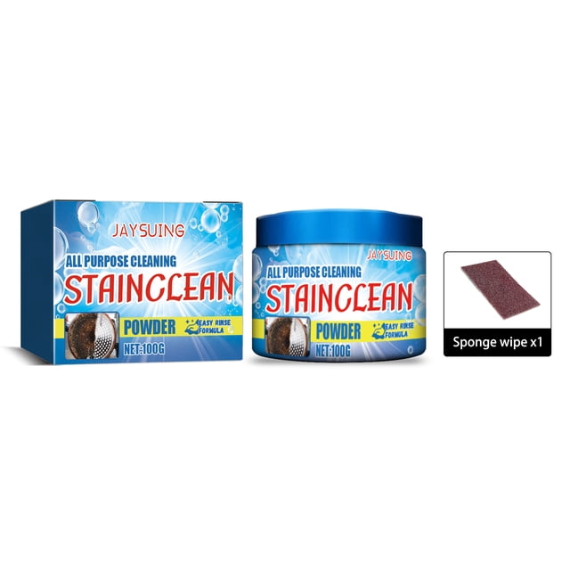Jaysuing polvo de limpieza cocina estufa campana extractora azulejo lavavajillas fregadero aceite pesado óxido polvo de limpieza de suciedad,1 piezas