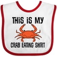 thumbnail image 3 of Inktastic This is My Crab Eating Shirt Boys or Girls Baby Bib, 3 of 4