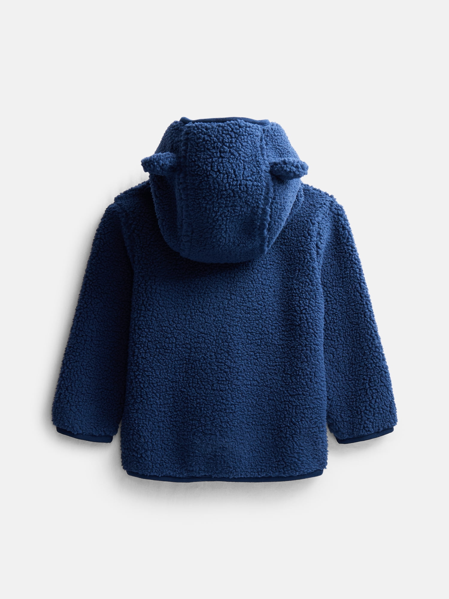 Wonder Nation Baby and Toddler Teddy Fleece Jacket with Hood, Sizes 12M-5T