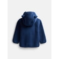 thumbnail image 2 of Wonder Nation Baby and Toddler Teddy Fleece Jacket with Hood, Sizes 12M-5T, 2 of 3