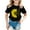 Black, variant on Girls Summer Sunflower T Shirt Cute Flower Graphic Kids Short Sleeve Tops Crewneck Loose Tee Casual Basic Tshirt