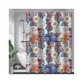 thumbnail image 2 of Langgg Rideau de Douche de Salle de Bain Imperméable Polyester Style Moderne Rideaux d'Impression de Bain Décoration Drape Type Toilettes Domestiques 8, 2 of 9